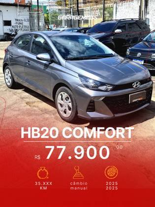 HYUNDAI HB20 1.0 12V FLEX COMFORT PLUS MANUAL HYUNDAI HB20 1.0 12V FLEX COMFORT PLUS MANUAL